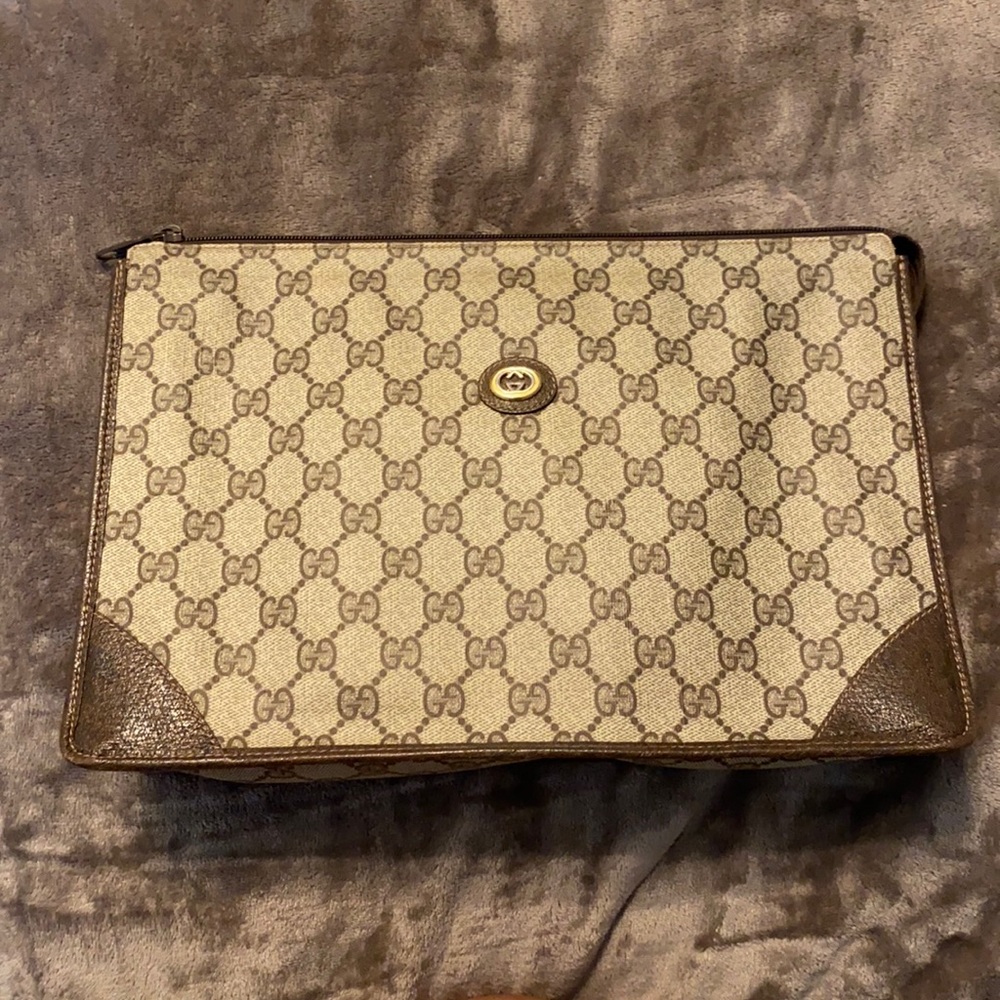 Vintage Gucci Cosmetic Travel Case